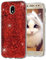 OKZone Cover Samsung Galaxy J5 2017, Custodia Lucciante con Brillantini Glitters Ultra Sottile Design Case Cover di Alta qualità in Silicone TPU Bumper Cover per Samsung Galaxy J5 2017 (Rosso)