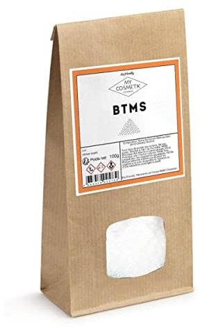 MY COSMETIK - BTMS vegetal - Acondicionador capilar - Cera emulsionante para preparaciones capilares - Calidad cosmética - 100% vegetal - Fabricado en Francia - 100 g