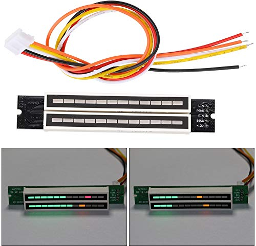 Stereo-Pegelanzeige, Dual-12-Stereo-Pegelanzeige mit AGC-Modus und einstellbarem Modul für die Lichtgeschwindigkeits-Pegelanzeige Audiogeräte
