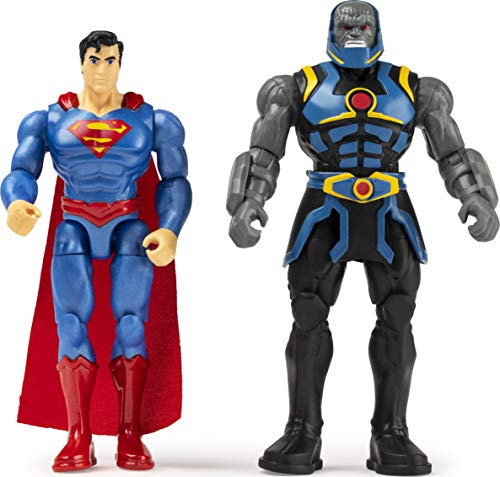 DC Comics Superman vs. Darkseid Actionfigur, 10,2 cm, 2er-Pack mit 6 Mystery-Zubehörteilen, Adventure 2