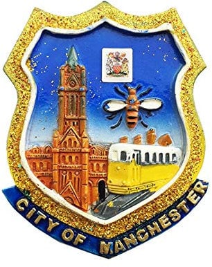 3D Manchester England UK Fridge Magnet Travel Souvenir Gift Home Kitchen Refrigerator Decoration Magnetic Sticker Craft Collection