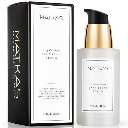 MATKAS Korean Deep Corrector Dark Spots Serum for Face - 30mL, 2% Niacinamide Serum for Uneven and Senstive Skin Tone, Korean Cosmetic Care Uneven Tone Treatment, Brightening Dark Spots Remover