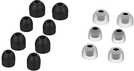 AWADUO for Sony WF-1000XM3 Ear Tips Silicone Earpads, Silicone Protective Earphone Ear Tips Case Cover Shell for Sony WF-1000XM3, Soft and Durable(Black)