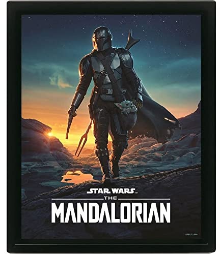 Pyramid International Europe Star Wars 3D Lenticular Poster im Rahmen (Nightfall Design) 25cm x 20cm x 1.5cm - Offizielles Lizenzprodukt