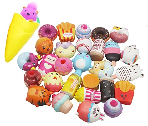 20 Squishy Geburtstag Geschenk Mini Kawaii Party Spielzeug Stressabbau kleine Gegenstände Europiopit Kinder Ende Geschenke