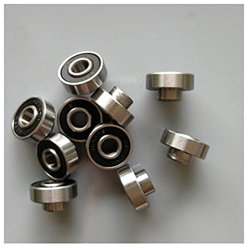 8 stücke 608. 2RS. Mit Spacer-Inline-Skatesager, ABEC-7 8X22X7 Kugellager schwarzes Dichtungslager Zubehör für Werkzeuge