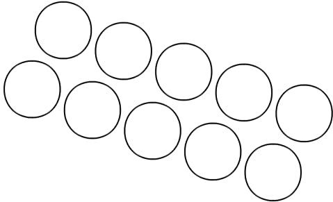 QUARKZMAN 10 Stücke Nitrilkautschuk O Ring Dichtring Dichtungsring 38mm x 36mm x 1mm für Wasserhahn Klempner Reparatur Dichtung Verbindung, Schwarz