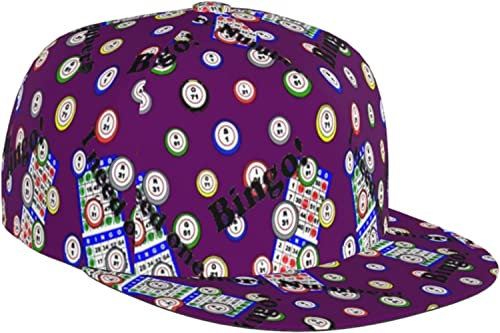 LOUJIN Bedruckte Baseballkappe Bingo I Need One More Number Klassische Damenmütze schwarz, Fotofarbe, One size