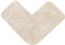 Allure Eck-Duschmatte - 100% Baumwolle L-Form Badteppich Superweich & saugfähig (Stein)