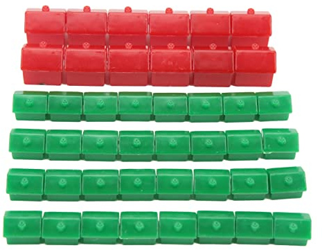 Brettspiel Zubehör, Tragbare Kunststoff Spielteile Ersatzteile, Robuste Spielteile für Familien, Partys, Reisen und Spielgruppen