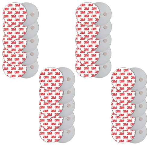 König Design Rauchmelder Magnethalter 20 Stück Selbstklebende Magnethalterung für Rauchmelder Ø 40mm schnelle & sichere Montage ohne Bohren und Schrauben für alle Feuermelder und Rauchwarnmelder