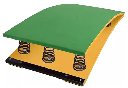 Gymnastik-Sprungbrett Gymnastik-Sprungbrett 2 4 6 9 Stahlfedern, Heim-Sprungbretter für Erwachsene aus Holz, Gymnastik-Sprungbretter, robustes Sprungbrett für Heimgymnastik-Schulgymnastik ( Size : 6 S
