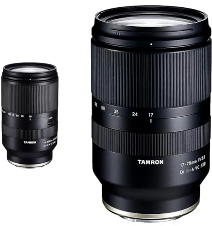 TAMRON B061S 18-300mm F/3.5-6.3 Di III-A VC VXD, Objektiv für Sony E-Mount (APS-C), schwarz & 17-70mm F/2.8 Di III-A VC RXD Zoom-Objektiv für spiegellose APS-C-Systemkameras - für Sony E-Mount