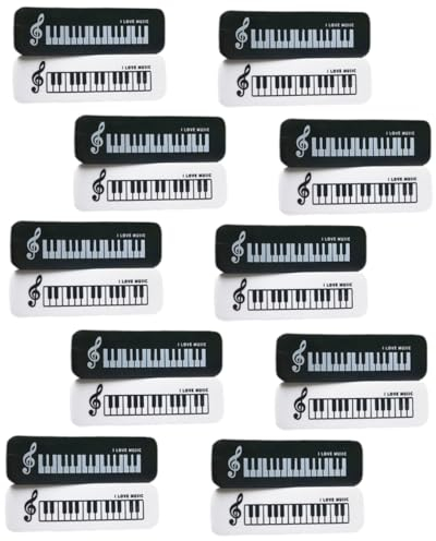 STOBOK 20 Stück Klavier Radiergummis Kleine Radiergummis Für Schüler Kreative Schreibwaren Belohnungsradiergummis Für Schule Und Zuhause