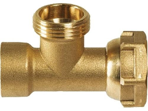 Gewindefitting Messing T-Stück DN15 (1/2) xDN20 (3/4) xDN20 (3/4) IGxAGxÜWM