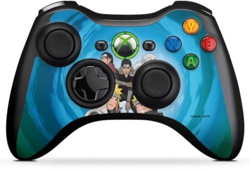 DeinDesign Skin kompatibel mit Microsoft Xbox 360 Controller Folie Sticker Hokage Naruto Shippuden Offizielles Lizenzprodukt