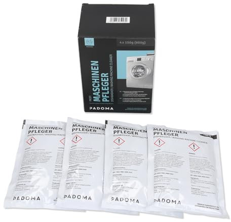 LUTH Premium Profi Parts Padoma 10079187 Nettoyant professionnel pour machine à laver et lave-vaisselle 4 x 150 g