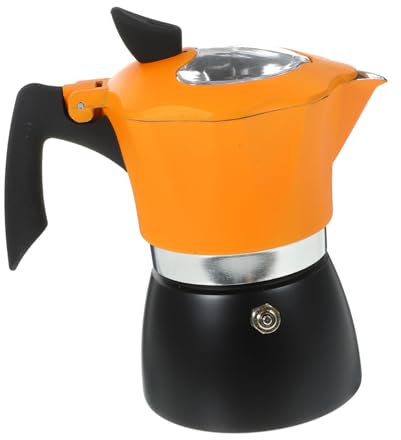 LABRIMP 1 Pc Hand Brewing Coffee Pot Espresso Maker Pot Coffee Container Black Orange