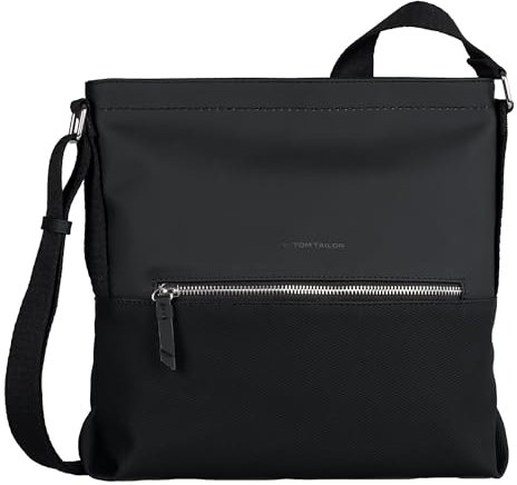 TOM TAILOR Erin Damen Umhängetasche Crossbody Bag Mittelgroß Schwarz