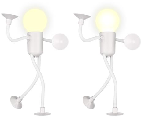 DONGKER Sportsman Luz nocturna, 2/4 piezas de luces nocturnas con forma de bricolaje, forma intercambiable, divertida con ventosa para dormitorio, baño, pasillo, cocina, decoración de Navidad, adorno