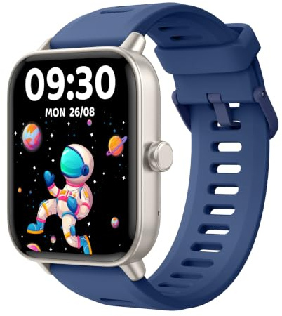 Kids Smart Watch, 1.8''Fitness Tracker, 100+ Sports Modes Kids Watch, Heart Rate & Sleep Tracker, Stress & SpO2 Monitor, Step Counter, Alarm Clock, Games, Swimming Watch for Boys Girls Teens Aged 5+