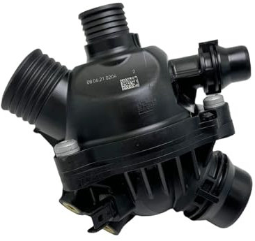 Termostato de salida de agua refrigerante for motor de coche, 1 unidad, con carcasa Compatible con BMW E90 330 E60 11537549476 11537544788 11537536655