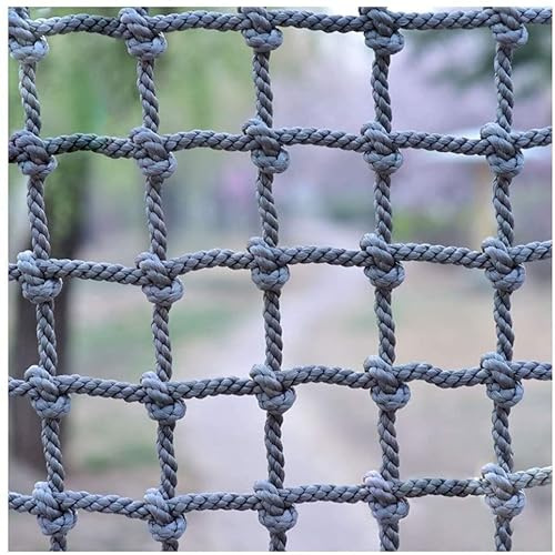 KDSD8FFF 5X10ft Kletternetz Für Kinder Im Freien, Polyester-Spielplatz-Kletternetz, Robustes Großes Militär-Kletternetz, Strickleiter, Klettergerüste, Schaukel, Baumhaus