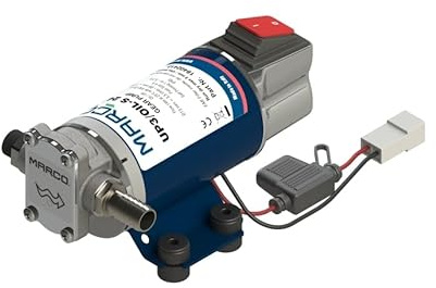 MARCO UP3/OIL-S Self-priming Oil Pump, 12V/24V, 5.5L/min, 2 Bar, with ON/OFF Switch
