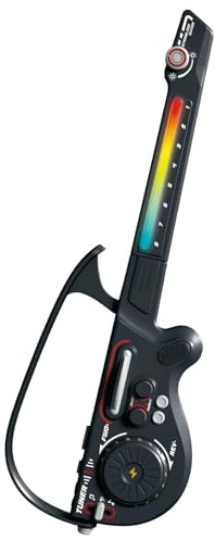Mixer DJ multifunzionale, chitarra senza stringhe, connessione Bluetooth pieghevole, tastiera elettronica per bassi intelligenti, strumento per bambini (nero)