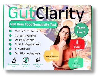 Food Intolerance Tests for 2| Accurate Sensitivity Test | Simple to Use | 500 Items Tested | at Home Test Kit for Adults & Kids | Hair Analysis | Results in 3 Days | for 2 People