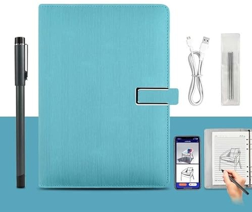 XNote-AI Powered Smart Writing Set, E-Ink Paper Tablet with Real-Time Sync & Bluetooth 5.0, Digital Notebook, for Writing Drawing, Smart Reusable Notebook(Sky blue)