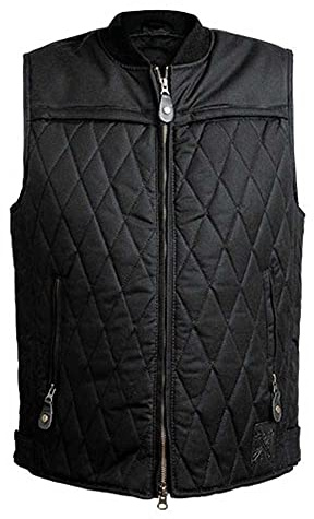 John Doe Unisex Lowrider Wax Vest Lederweste (1er Pack) | Wetterfester Fahrkomfort