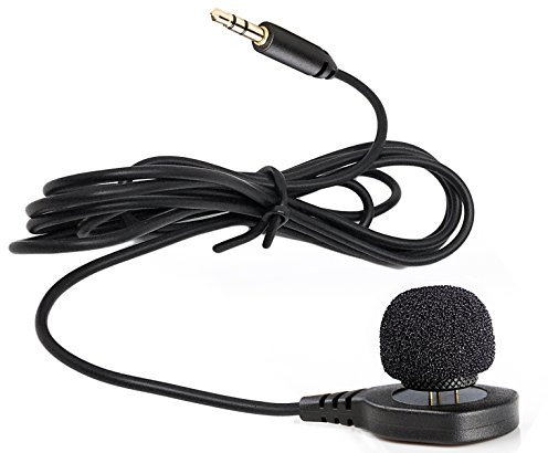 Movo LV-M5 Pin-On Lavalier Microphone for Crisp Audio Capture - Compatible with Cameras, Camcorders, and Recorders with 3.5mm TRS Connector - Pin Mic for Video Recording