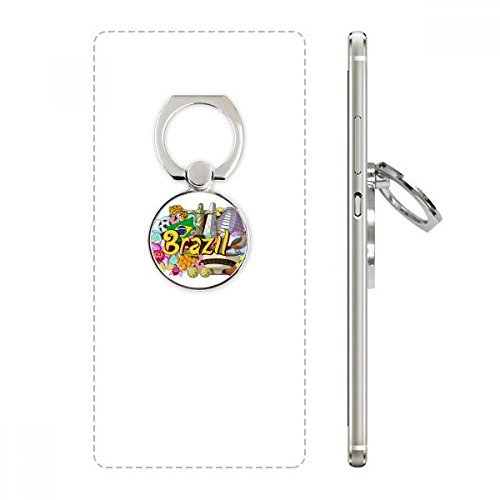 DIYthinker Fussball Oscar Niemeyer Brasilien Graffiti Handy-Ring Ständer Halter Halterung Universal-Smartphones Unterstützung Geschenk