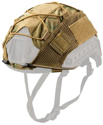 OneTigris Taktischer Helmüberzug ZKB05 Fast Helmbezug Helm Abdeckung für Ops-Core Fast PJ Helm in Größe M/L & OneTigris PJ/MH Helm in Größe M/L