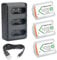 NP BX1 Newmowa Replacement Battery (3-Pack) and 3-Channel USB Charger set for NP-BX1 and DSC-RX100,DSC-RX100 II,DSC-RX100M II,DSC-RX100 III,DSC-RX100 IV,DSC-RX100 V,DSC-RX100 VII