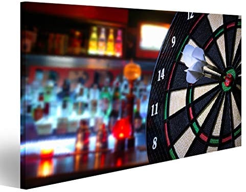 Bild Bilder auf Leinwand Darts Wandbild Poster Leinwandbild RSK