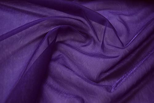 Fabrics-City Tela de malla fina de color lila con purpurina, por metros, a partir de 50 cm, tela de organza, tela de tul, elástica, gasa de organza, tela de rejilla para manualidades, disfraces, ropa