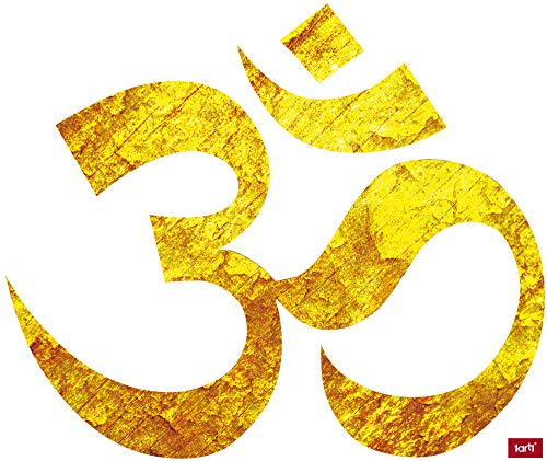 1art1 Spiritualität OM Symbol, Urklang Und Göttliche Energie Wand-Tattoo | Deko Wandaufkleber für Wohnzimmer Kinderzimmer Küche Bad Flur | Wandsticker für Tür Wand Möbel/Schrank 100x80 cm