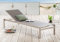 Beauty.Scouts Outdoor Collar Edition DEST Rollliege Axel, 210 x 65 x 35 cm, Edelstahl/Textilene Taupe, Sonnenliege, Gartenliege, Garten, Gartensonnenliege, Balkonliege