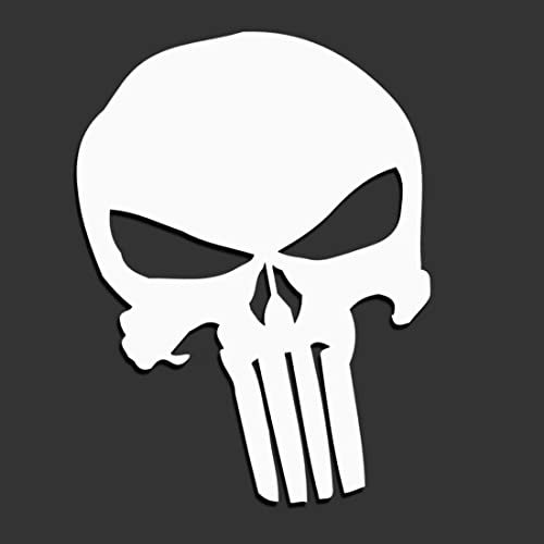 Decus Punisher Totenkopf XL 0287 (weiß) // Sticker OEM JDM Style Aufkleber