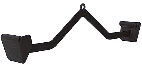 GORILLA SPORTS® Rudergriffe - Einzeln oder 3er Set, V Form, T-Stange, Latzugstange, Stahl mit Gummi Hand-Grips - Riemenscheibe für Kabelmaschine, Trizeps Griffe, Pull-Down, Kabelzug, Krafttraining