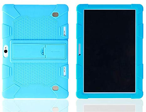 Hikaka Custodia Universale in Silicone Antiurto per Tablet PC Android da 10,1 Pollici, Custodia Protettiva Resistente agli Urti per Tutto Il Corpo (Sky Blue)