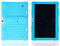 Hikaka Custodia Universale in Silicone Antiurto per Tablet PC Android da 10,1 Pollici, Custodia Protettiva Resistente agli Urti per Tutto Il Corpo (Sky Blue)