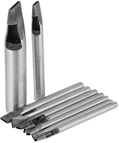 Agujero hueco de cuero perforador perforador ovalado perforación de cuero fino perforación herramienta DIY Punch Craft