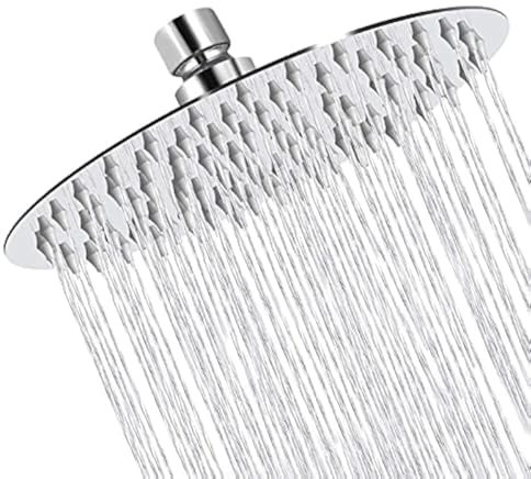 Eidoct 30,5 cm Regenduschkopf, großer Edelstahl-Hochdruck-Rundduschkopf, Wasserfall-Ganzkörperabdeckung mit Silikondüse