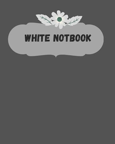 white notbook: black line/netbook journal /Journal Gift