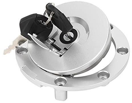 Silber Aluminium Tankdeckel Abdeckung Universal Benzin Tankdeckel Motorrad Benzin Benzin Tankdeckel Notfall Tankdeckel Ersatz Passend für Motorrad Klasse Cb400 Cb500