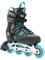 K2 Skates Damen Inline Skates Alexis 80 ALU, Grey - Cyan, 30G0417.1.1.080
