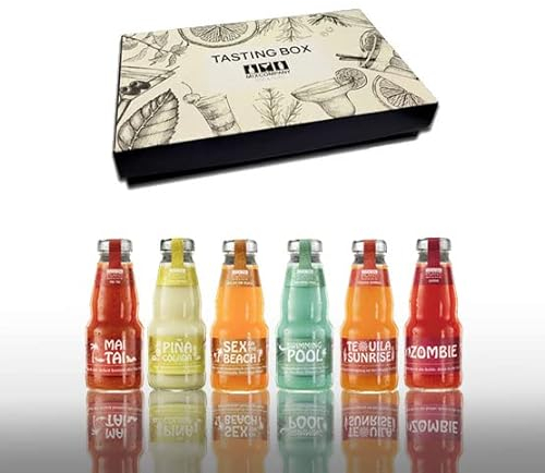 Cocktail Plant 6er Tasting Box - 6x Cocktail Plant je 200ml (10,1% Vol) Ready to Drink Geschenk Set mit Mai Tai Pina Colada Sex on the Beach Swimmingpool Tequila Sunrise Zombie inkl. Pfand MEHRWEG